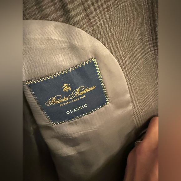 Brooks Brothers Classic Fit (Regent) Checkered Sport Coat 46R - Picture 7 of 9